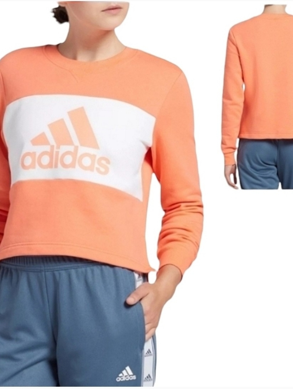 Adidas Postgame Crew Sweatshirt Sz M